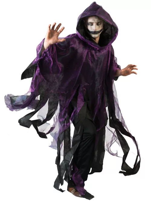 Photo du produit Cape violette et noire adulte Halloween
