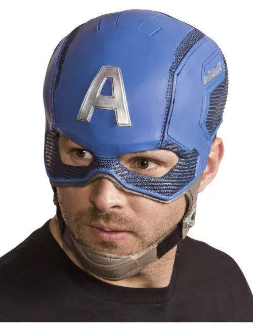 Photo du produit Casque en latex Captain America Avengers adulte