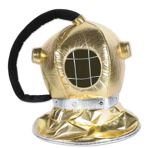 Photo du produit Casque de plongeur en tissu doré