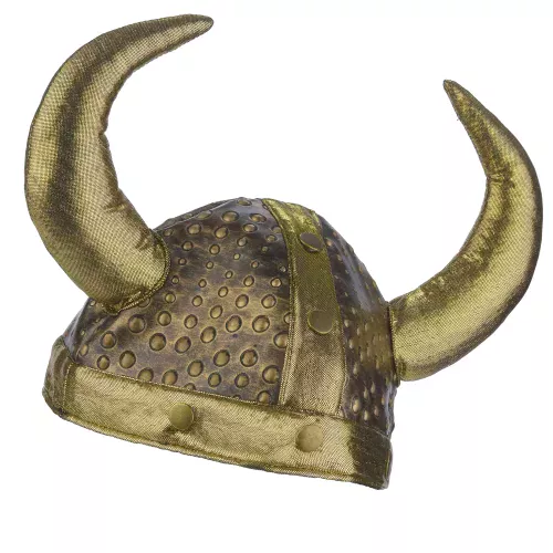 Photo du produit Casque viking souple métallisé adulte