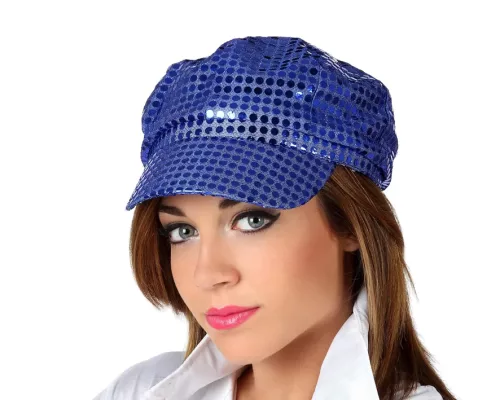 Photo du produit Casquette disco bleu adulte