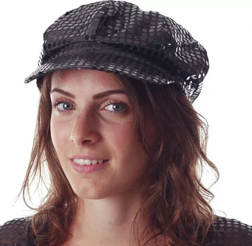 Photo du produit Casquette disco à sequins noire adulte