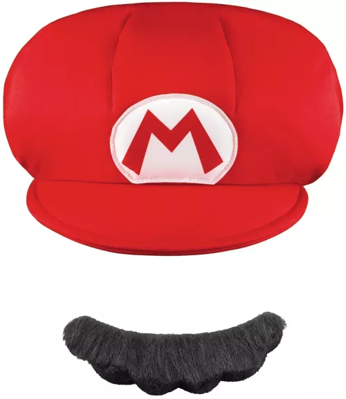 Photo du produit Casquette et Moustache Mario Enfant