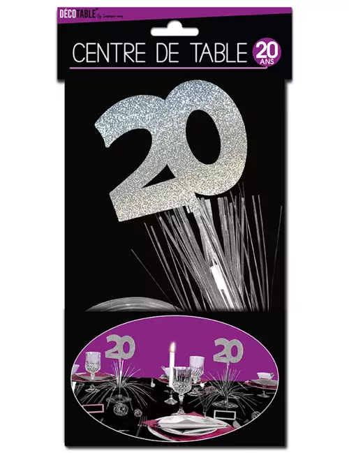 Photo du produit Centre de table 20 ans