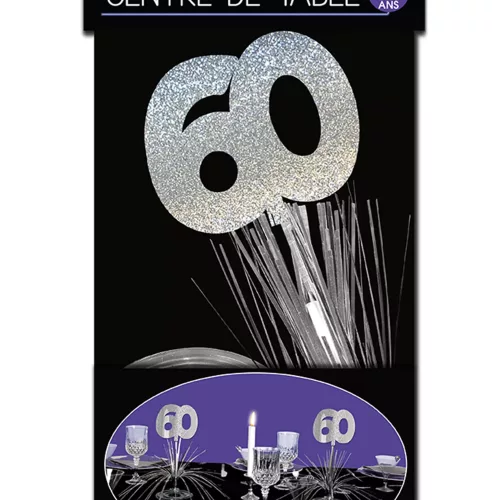Photo du produit Centre de table 60 ans