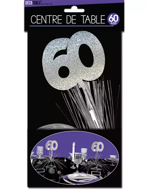 Photo du produit Centre de table 60 ans