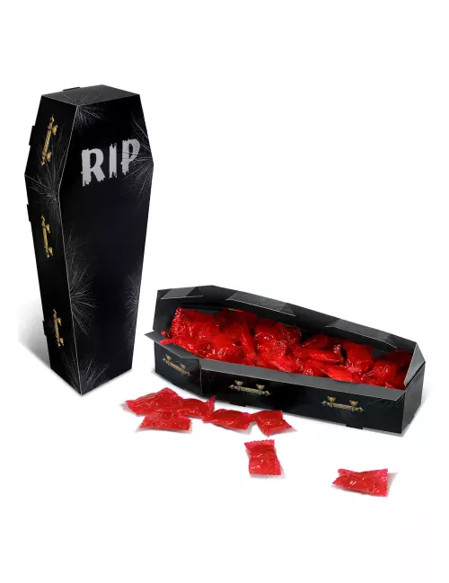Photo du produit Centre de table en carton cercueil RIP 25 x 4,4 cm