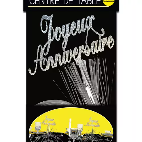 Photo du produit Centre de table Joyeux Anniversaire