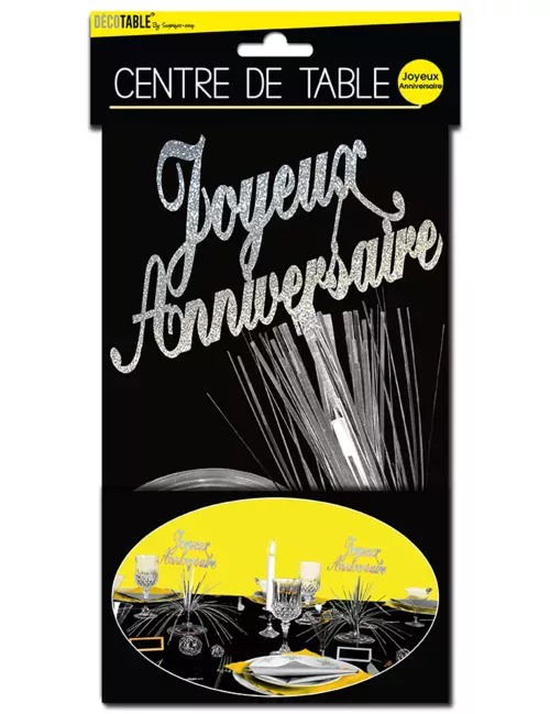 Photo du produit Centre de table Joyeux Anniversaire