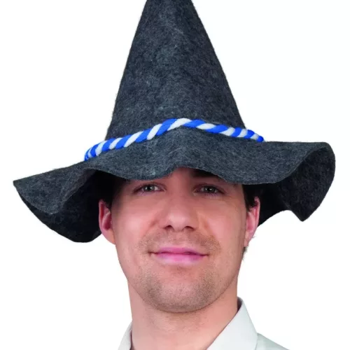 Photo du produit Chapeau bavarois adulte avec cordelette bleue et blanche