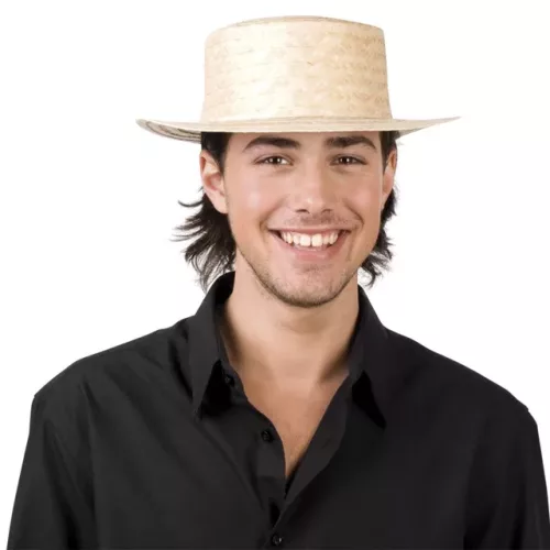 Photo du produit Chapeau canotier en paille adulte