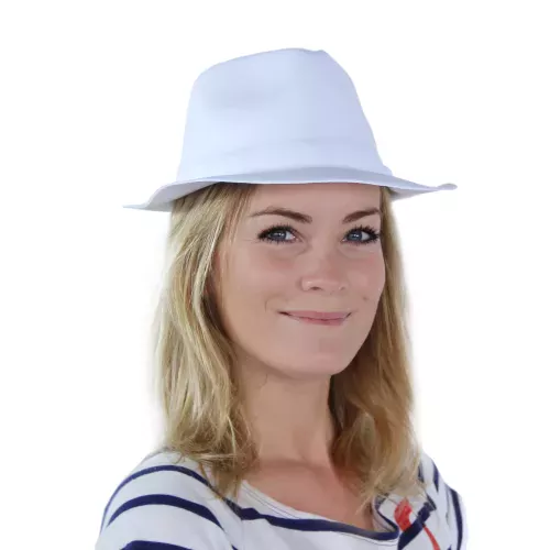 Photo du produit Chapeau de gangster blanc adulte