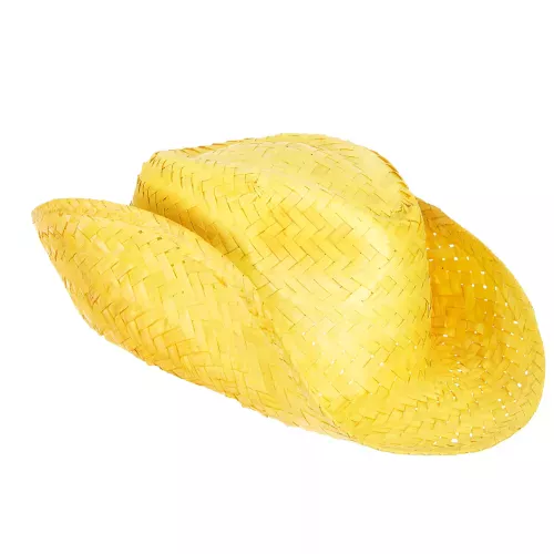 Photo du produit Chapeau de paille Western jaune adulte