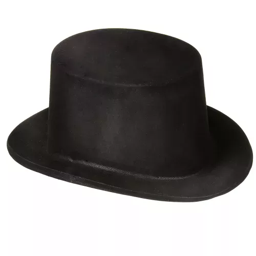 Photo du produit Chapeau haut de forme noir en plastique Adulte