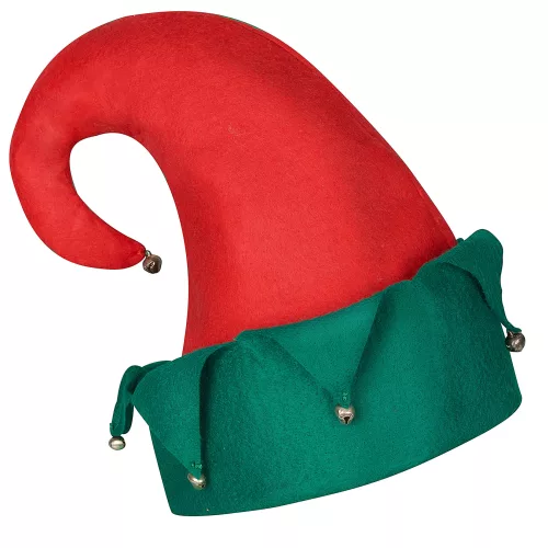 Photo du produit Chapeau lutin avec grelots Noël adulte