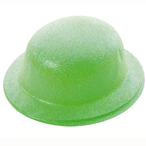 Photo du produit Chapeau melon pailleté vert adulte