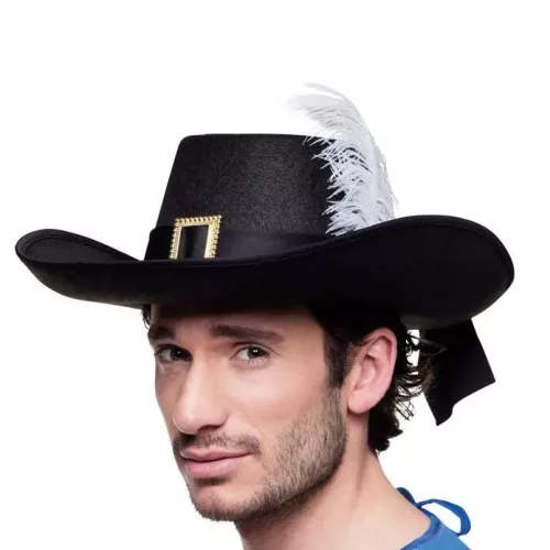 Photo du produit Chapeau mousquetaire noir adulte