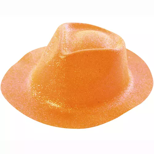 Photo du produit Chapeau pailleté orange adulte