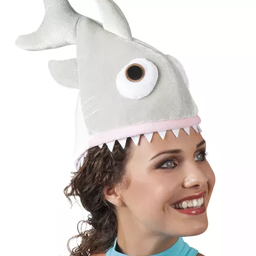 Photo du produit Chapeau petit requin en peluche adulte