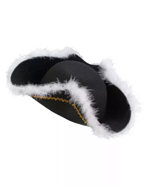 Photo du produit Chapeau pirate à plumettes adulte