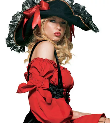 Photo du produit Chapeau pirate femme dentelle luxe