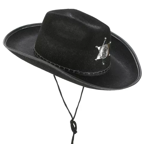 Photo du produit Chapeau Sherif noir adulte