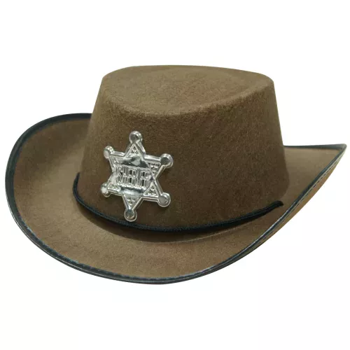 Photo du produit Chapeau shériff marron enfant