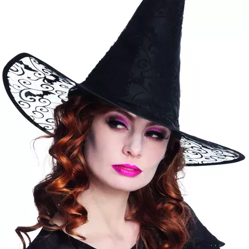 Photo du produit Chapeau sorcière dentelle adulte Halloween