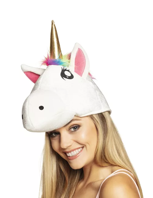 Photo du produit Chapeau tête de licorne adulte