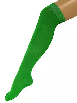 Photo du produit Chaussettes longues vertes 53 cm adulte