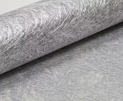 Photo du produit Chemin de table intissé métallisé argenté 5 m