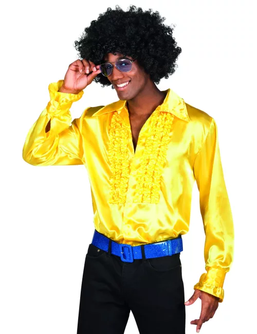 Photo du produit Chemise disco homme jaune