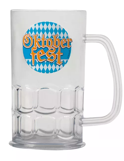 Photo du produit Chope de bière transparente 14 cm Fête de la bière