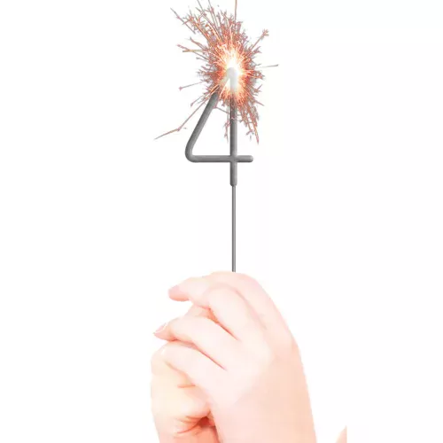 Photo du produit Cierge magique chiffre 4