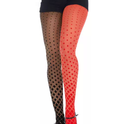 Photo du produit Collants arlequin bicolore femme