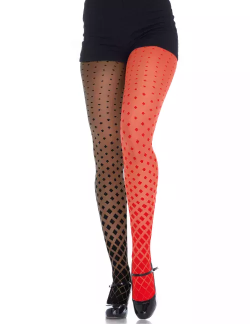 Photo du produit Collants arlequin bicolore femme