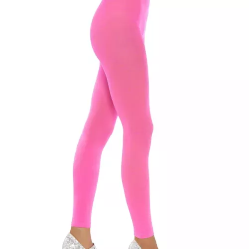 Photo du produit Collants sans pieds rose fluo adulte