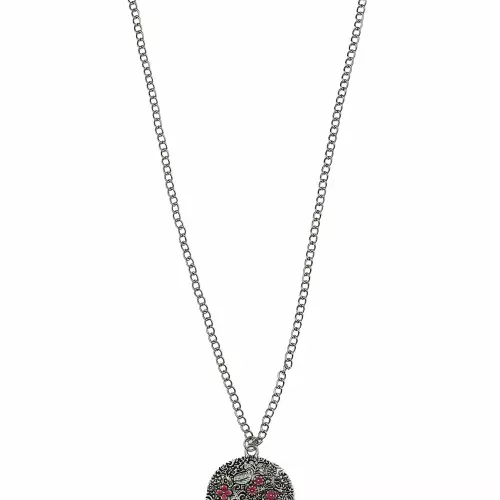 Photo du produit Collier argenté femme Dia de los muertos