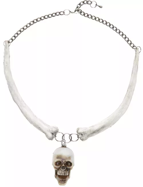 Photo du produit Collier tête de mort adulte Halloween