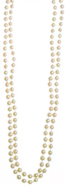 Photo du produit Collier perles blanches