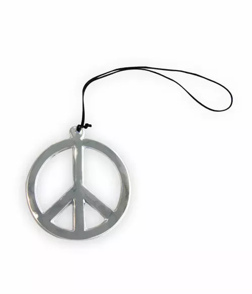 Photo du produit Collier hippie argenté géant