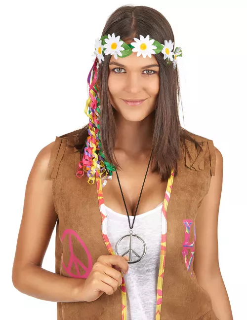 Photo du produit Collier hippie en métal Adulte