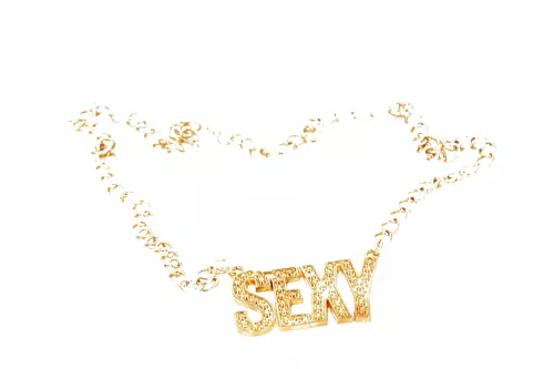 Photo du produit Collier doré sexy