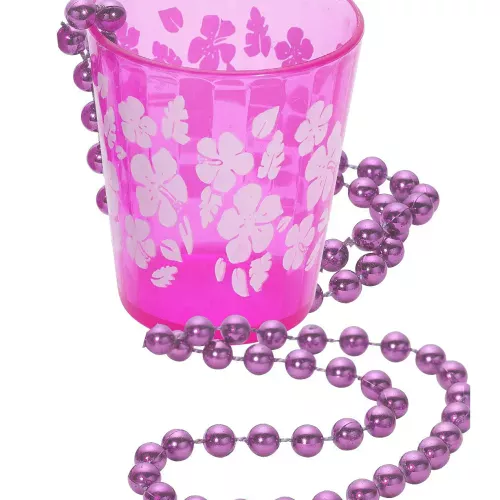 Photo du produit Collier verre à shooter rose adulte