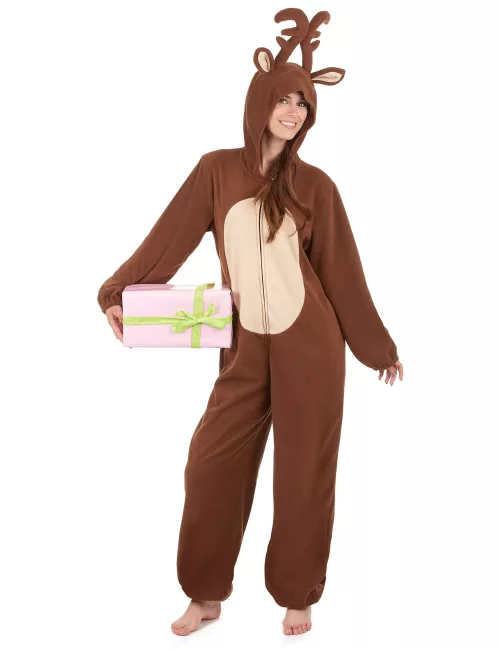 Photo du produit Combinaison à capuche renne femme