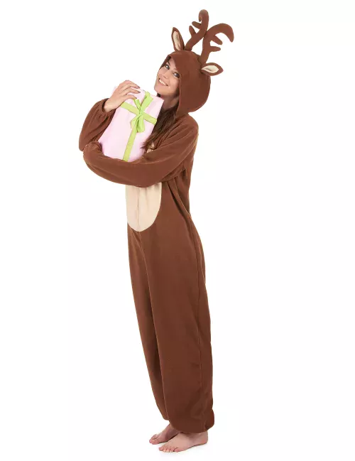 Photo du produit Combinaison à capuche renne femme