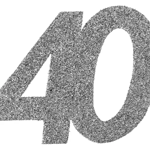 Photo du produit 6 Confettis anniversaire 40 ans