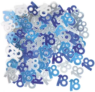 Photo du produit Confettis bleu/gris Age 18 ans