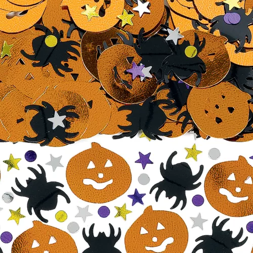 Photo du produit Confettis citrouille et araignée Halloween