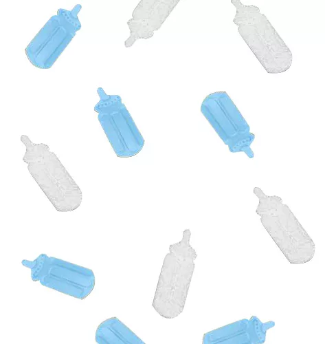 Photo du produit Confettis de table forme biberon ciel 10 gr